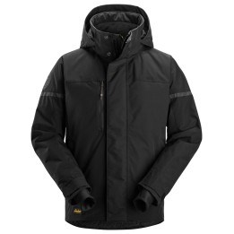 Veste de travail hiver imperméable Snickers Workwear Shell 1112 – coloris Noir/Noir – vue principale