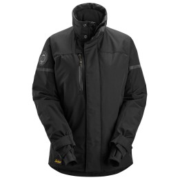 Veste de travail hiver femme imperméable Snickers Workwear Shell 1117 – coloris Noir/Noir – vue principale