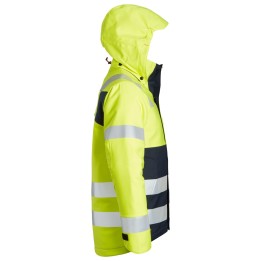 Veste de travail hiver haute visibilité Snickers Workwear 1163 – coloris Jaune haute Visibilité/Marine – vue 1