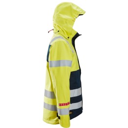 Veste imperméable de travail haute visibilité Snickers Workwear Shell 1361 – coloris Jaune haute Visibilité/Marine – vue 1