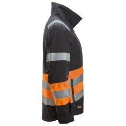 Veste de travail non doublée haute visibilité Snickers Workwear 1534 – coloris Noir/Orange haute Visibilité – vue 1