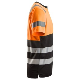 T-shirt de travail Snickers Workwear 2535 – coloris Noir/Orange haute Visibilité – vue 1