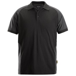 Polo de travail Snickers Workwear 2750 – coloris Noir/Gris Acier – vue principale