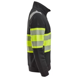 Sweat-shirt de travail haute visibilité Snickers Workwear 2834 – coloris Noir/Jaune haute Visibilité – vue 1