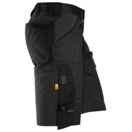 Short de travail stretch Snickers Workwear 6153 – coloris Noir/Noir – vue 1
