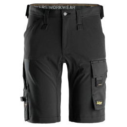 Short de travail Snickers Workwear 6173 – coloris Noir/Noir – vue principale