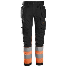 Pantalon de travail Snickers Workwear 6234 – coloris Noir/Orange haute Visibilité – vue principale