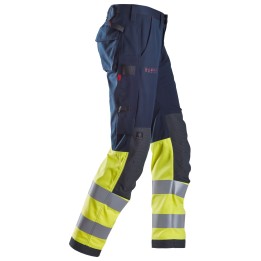 Pantalon de travail Snickers Workwear 6376 – coloris Marine/Jaune Haute Visibilité – vue 1