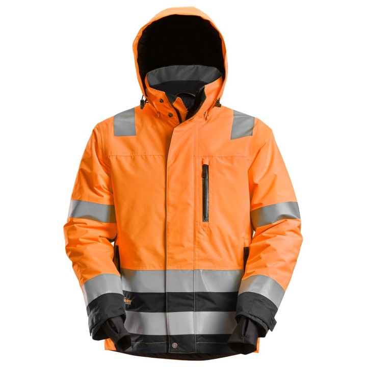 Veste de travail hiver haute visibilité imperméable Snickers Workwear AW HV WP 37.5 Ins Jkt CL3 1132