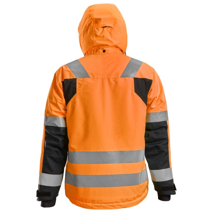 Veste de travail hiver haute visibilité imperméable Snickers Workwear AW HV WP 37.5 Ins Jkt CL3 1132