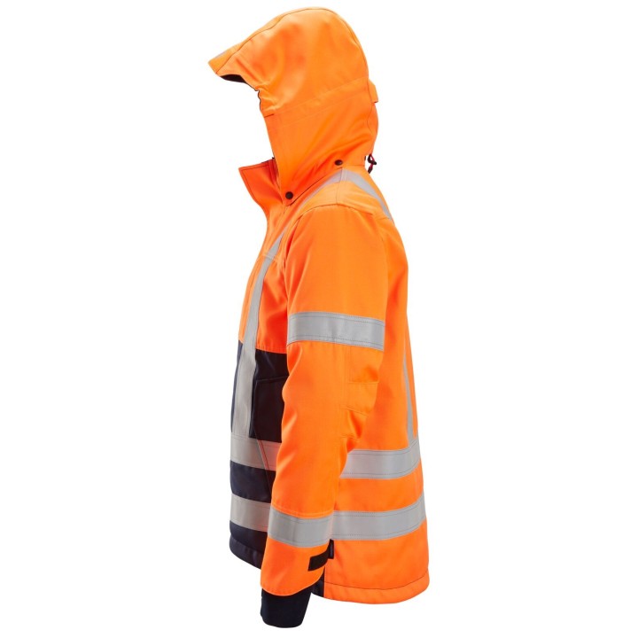Veste de travail hiver haute visibilité Snickers Workwear PW INSUL HOOD JKT HV CL3 1164