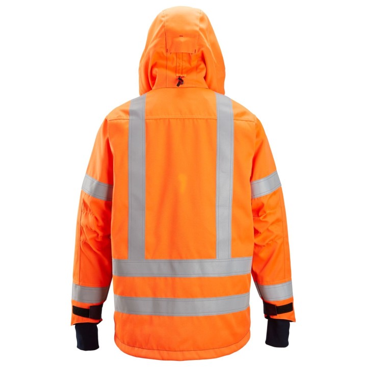 Veste de travail hiver haute visibilité Snickers Workwear PW INSUL HOOD JKT HV CL3 1164