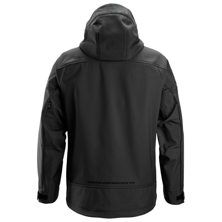 Veste Softshell de travail Snickers Workwear AW Hood SoftS Stretch Jkt 1226