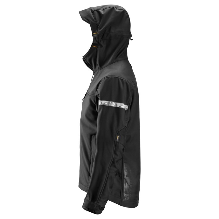 Veste Softshell de travail imperméable Snickers Workwear softshell à capuche, AW 1229