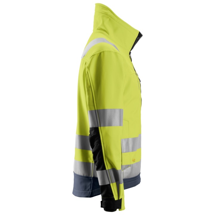 Veste Softshell de travail haute visibilité imperméable Snickers Workwear VESTE SOFTSHELL HV, CL 3 1230