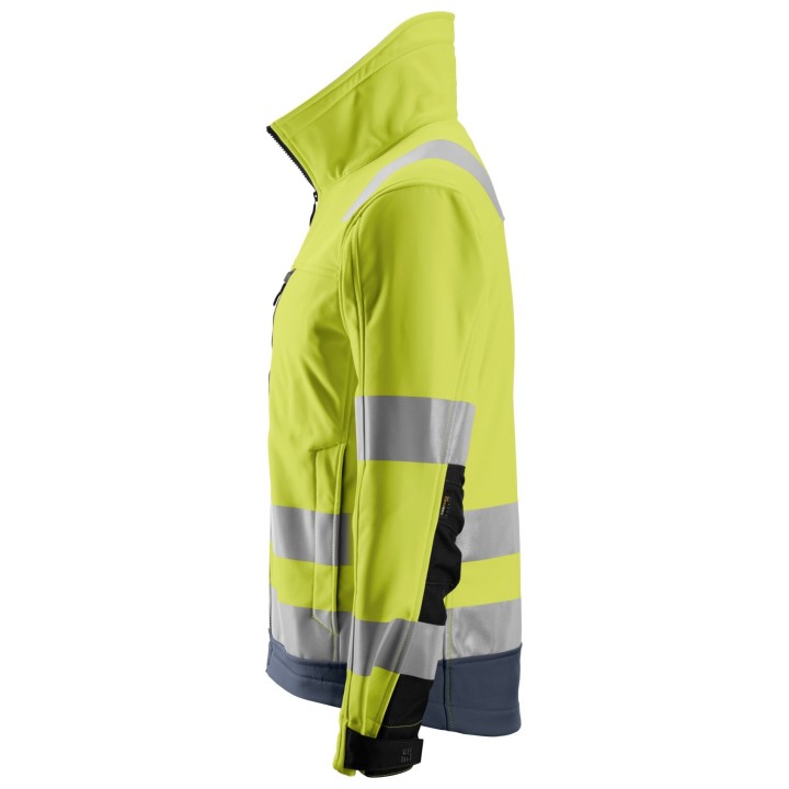 Veste Softshell de travail haute visibilité imperméable Snickers Workwear VESTE SOFTSHELL HV, CL 3 1230