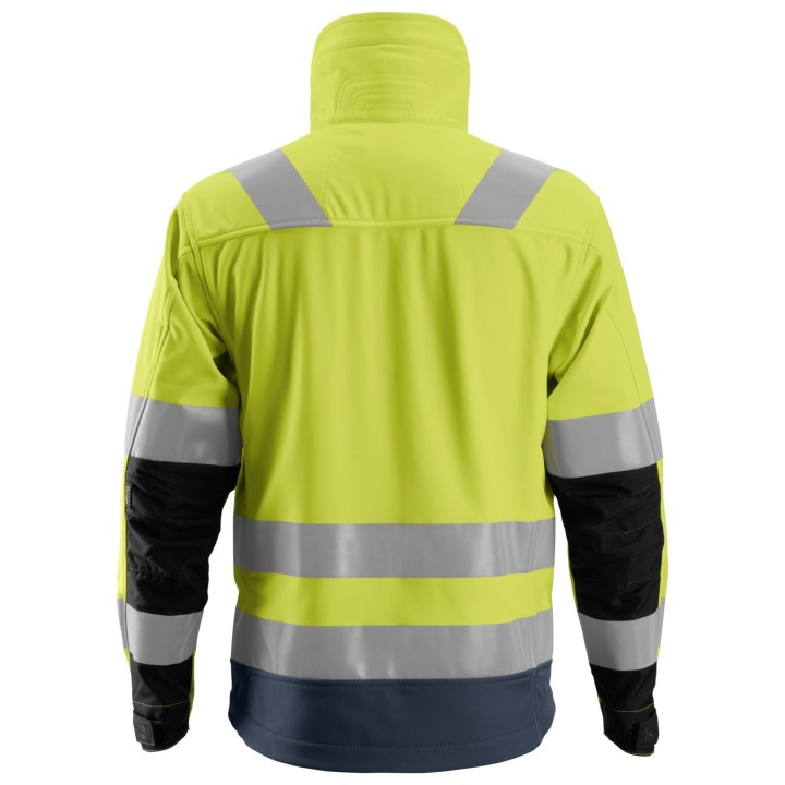 Veste Softshell de travail haute visibilité imperméable Snickers Workwear VESTE SOFTSHELL HV, CL 3 1230