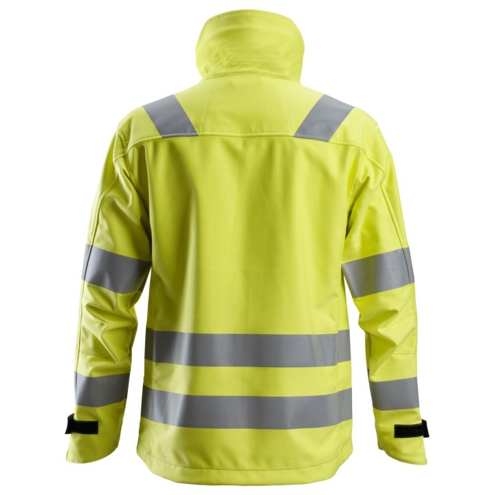 Veste Softshell de travail haute visibilité imperméable Snickers Workwear PW, Veste softshell CL3 1260