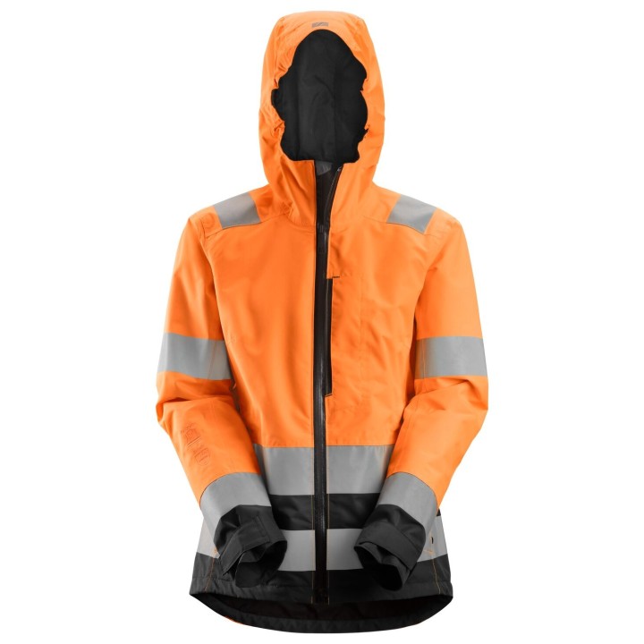 Veste imperméable de travail femme haute visibilité Snickers Workwear Veste imper HV femme CL3 1347