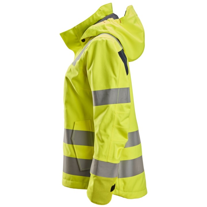 Veste imperméable de travail Snickers Workwear Veste Shell imperméable pour femme, haute visibilité, Classe 3 1368