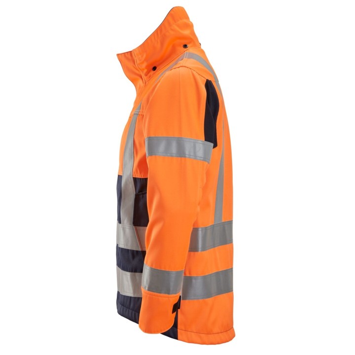 Veste imperméable de travail haute visibilité Snickers Workwear PW JKT HV ORANGE CL3/2 1562