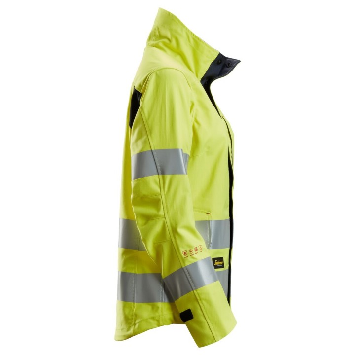 Veste imperméable de travail femme haute visibilité Snickers Workwear Veste pour femme haute visibilité, Classe 3 1567