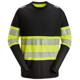 T-shirt de travail Snickers Workwear T-shirt HV Long-Man Cl1 2430