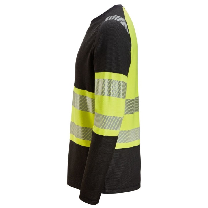 T-shirt de travail Snickers Workwear T-shirt HV Long-Man Cl1 2430