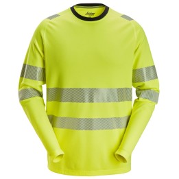 T-shirt de travail Snickers Workwear T-shirt HV Long-Man Cl3 2431