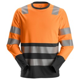 T-shirt de travail Snickers Workwear T-shirt HV Lon-Man CL2 2433