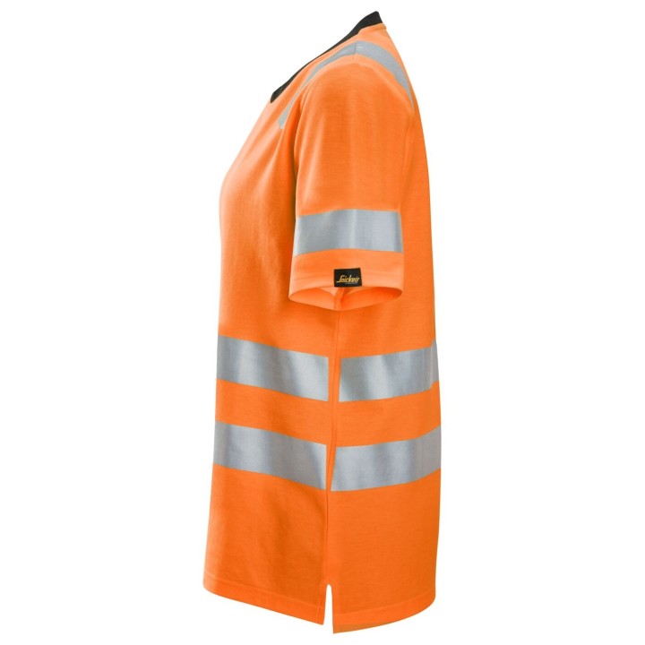 T-shirt de travail Snickers Workwear HV CL 2 Women's T-Shirt 2537