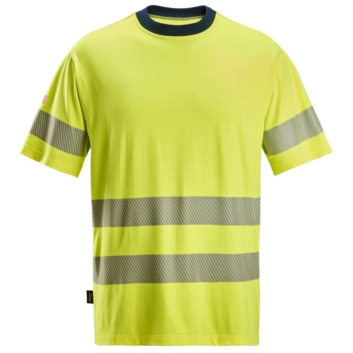 T-shirt de travail Snickers Workwear PW SS T-SHIRT HV CL3 2562