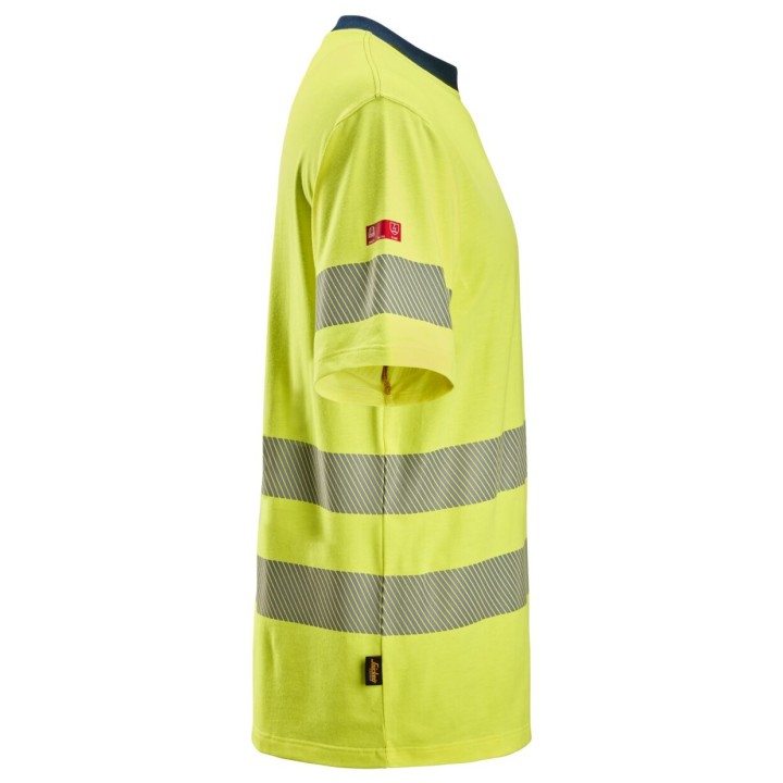 T-shirt de travail Snickers Workwear PW SS T-SHIRT HV CL3 2562