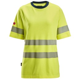 T-shirt de travail Snickers Workwear PW, W SS T-Shirt, HV Cl2 2567