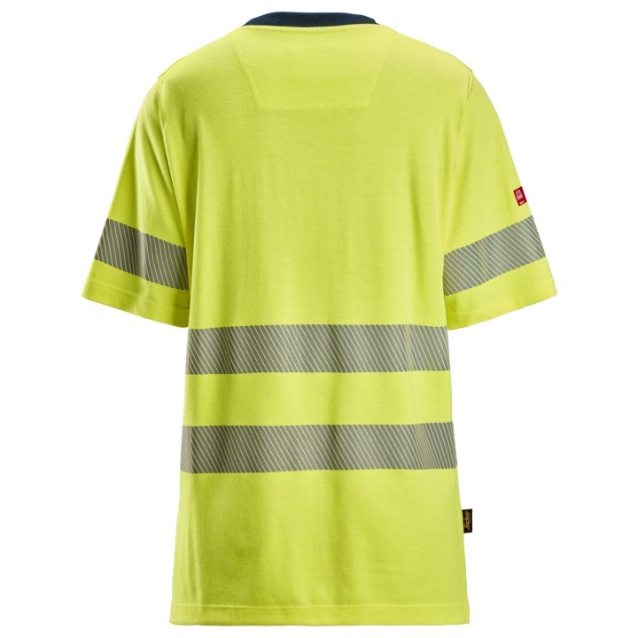 T-shirt de travail Snickers Workwear PW, W SS T-Shirt, HV Cl2 2567