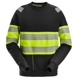 Sweat-shirt de travail Snickers Workwear HV Cl 1 Sweatshirt 2830