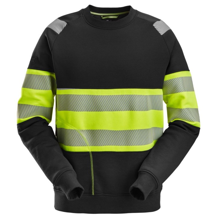 Sweat-shirt de travail Snickers Workwear HV Cl 1 Sweatshirt 2830