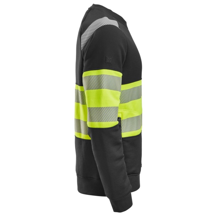 Sweat-shirt de travail Snickers Workwear HV Cl 1 Sweatshirt 2830