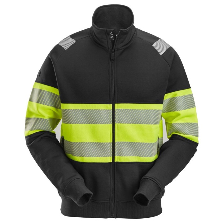 Sweat-shirt de travail haute visibilité Snickers Workwear HV Cl 1 FZ Jacket 2834