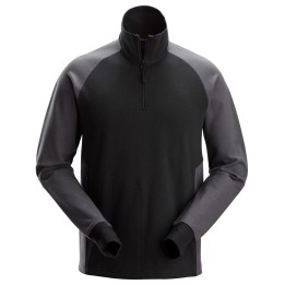 Sweat-shirt bicolore demi-zippé Snickers Workwear 2841