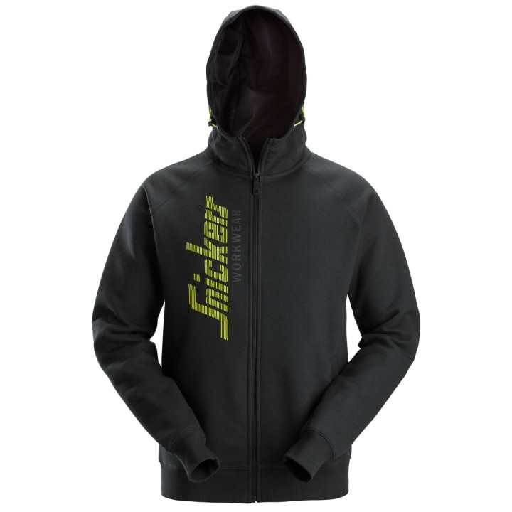 Sweat-shirt à capuche avec logo et fermeture à glissière pleine longueur Snickers Workwear 2846