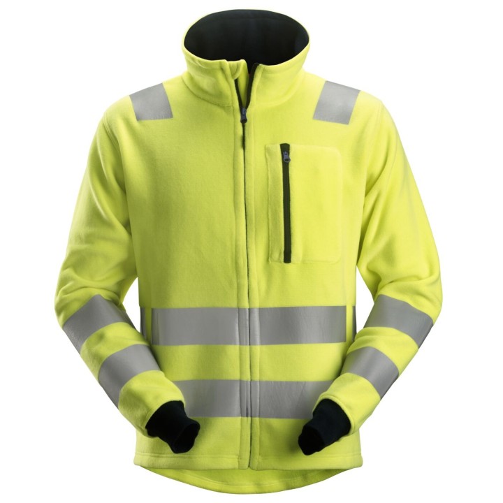 Polaire de travail haute visibilité Snickers Workwear PW, Veste en fleece, CL3 2860