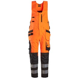 Salopette de travail à bretelles Snickers Workwear Salopette haute visibilité poches fourre-tout, Classe 2 6013