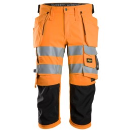 Pantacourt de travail Snickers Workwear Pantacourt HP HV Cl2 6138