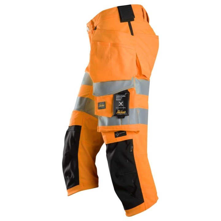 Pantacourt de travail Snickers Workwear Pantacourt HP HV Cl2 6138
