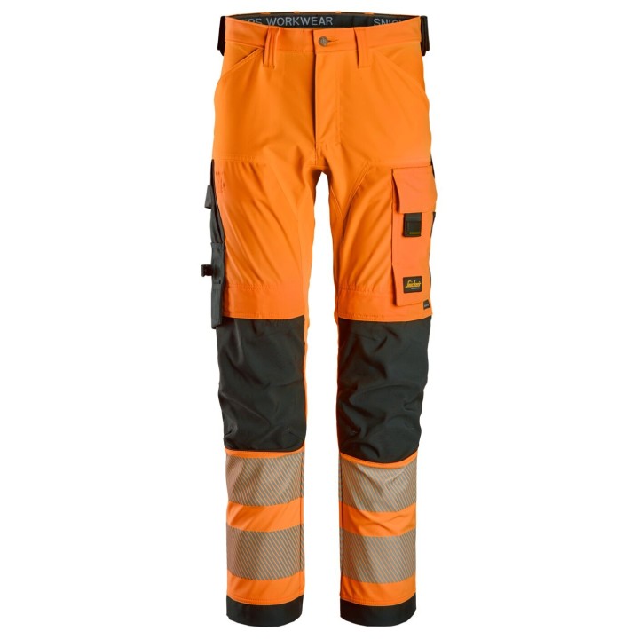 Pantalon de travail stretch Snickers Workwear Pantalon haute visibilité extensible 4 directions, Classe 2 6336
