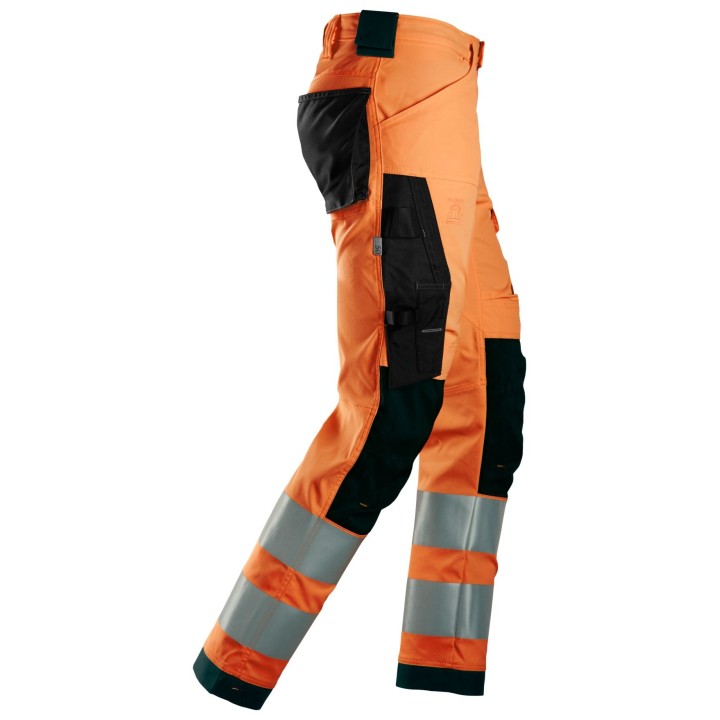 Pantalon de travail stretch Snickers Workwear Pantalon en tissu extensible haute visibilité, Classe 2 6343