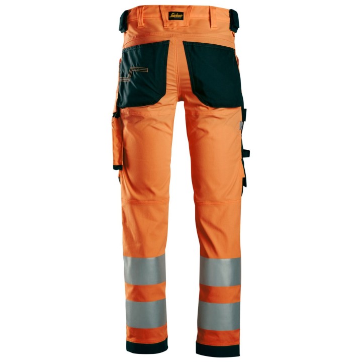 Pantalon de travail stretch Snickers Workwear Pantalon en tissu extensible haute visibilité, Classe 2 6343