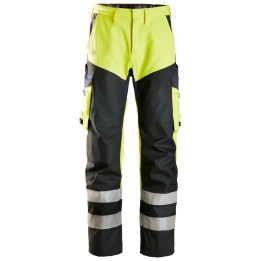 Pantalon de travail Snickers Workwear Pantalon avec au-dessus de cuisses renforcé, haute visibilité, Classe 1 6365