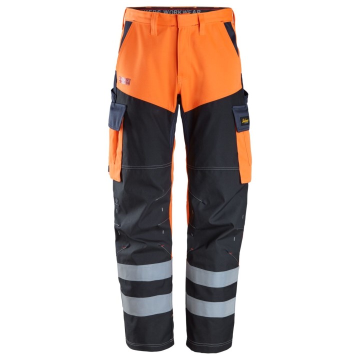 Pantalon de travail Snickers Workwear PW Trousers HV Orange CL1 6560